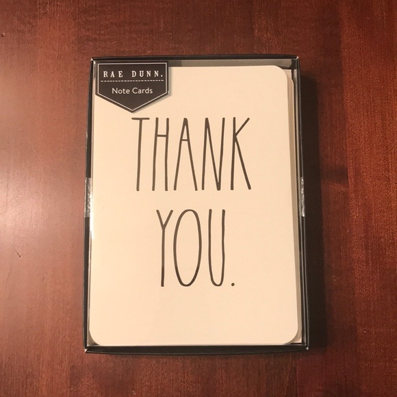 *SOLD**  Large Rae Dunn Thank You Notes Cards NEW! - Picture 1 of 3